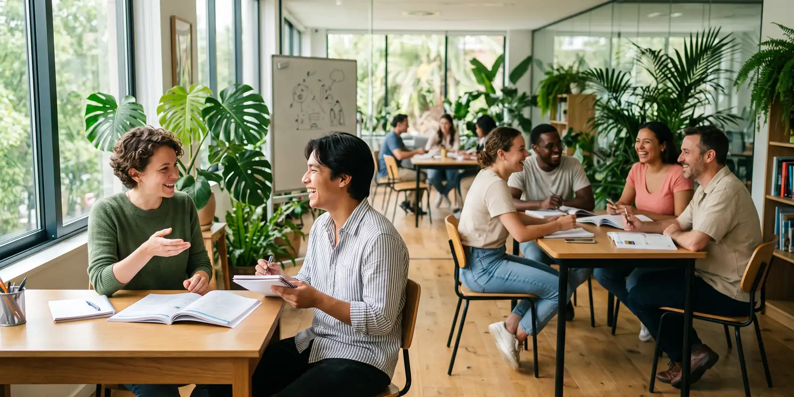 Comparación entre una clase de inglés particular y una clase en grupo reducido